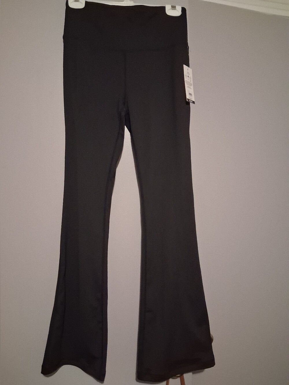 LEG3ND- Black High-Rise Flare Leggings - tall